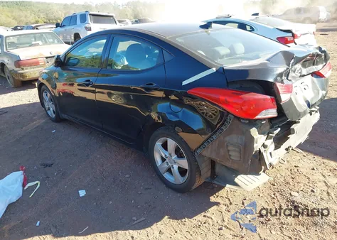 2013 Hyundai Elantra Gls from USA, damaged, VIN 5NPDH4AE9DH228695